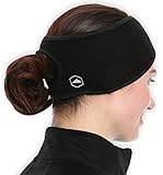 Womens Ponytail Headband - Fleece Ear Warmers Head Band - Perfect for Running, Outdoor Sports &...