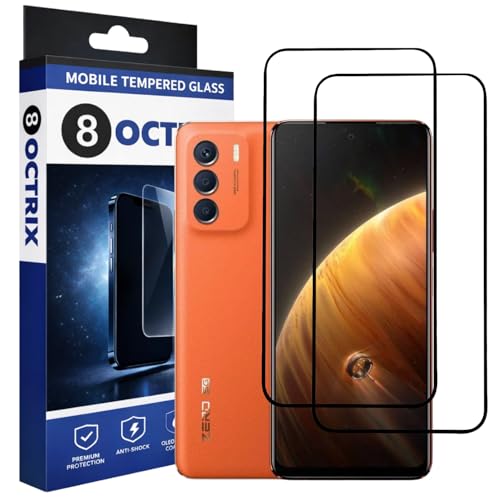 Image of Military-Grade Tempered Glass Screen Protector Compatible for Infinix Zero 5G with Edge to Edge Coverage - Case Friendly, Anti-Scratch & Bubble-Free Installation Kit (Pack Of 2)