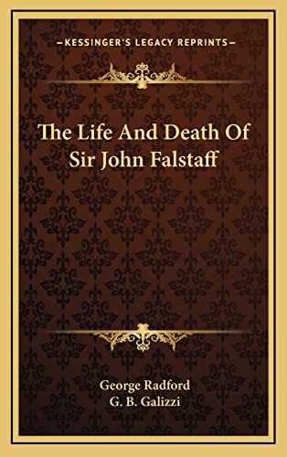The Life And Death Of Sir John Falstaff