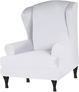 ULDIGI Protetor De Cadeira Capa De Cadeira De Jantar Capa De Cadeira Para Restaurante Capa De Banqueta Tigre Chaise Longue Capa De Assento Elástica Branca Capa De Assento De Cadeira Capa