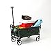 Seina Heavy Duty Compact Folding 150 Pound Capacity Outdoor Utility Cart, Green