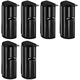 Dock Bumper Fender,Boat Dock Bumpers for Edge or Side,Marine Fender Guard,Vertical Protection,Durable Construction,Includes Mounting Hardware,6 Pack-Black