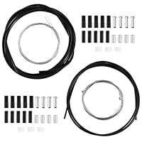 Fahrrad Bremszuge Set Universal Bremszug Fahrrad Bowdenzug Fahrrad Set mit Zugmäntel, Stahlseile, Kappen & O-Ringen für Mountainbike Rennrad Fahrrad