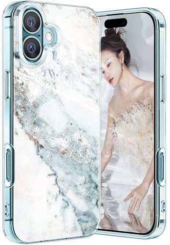 Coque en marbre pour iPhone 16 5G coque silicone souple femme 2024