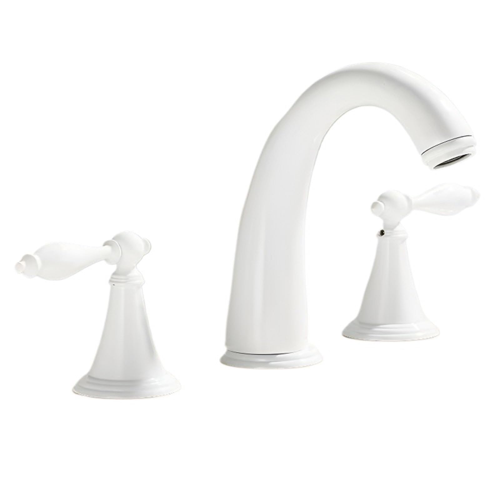 Lpacxbyd Color 8 Two Handle Faucet Basin Faucet 3 Holes Dual Control Bathroom Sink Deck Mounted Cold Hot Vintage Mixer Taps Bathtub(,G1/2In)