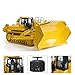 wheelfun JDModel Metal 1/14 RC Hydraulic Bulldozer 575 Heavy Machine Huge Dozer Model Frsky X14 Radio System Mix Control Car Rear Ripper Hobby Grade Model for Adult