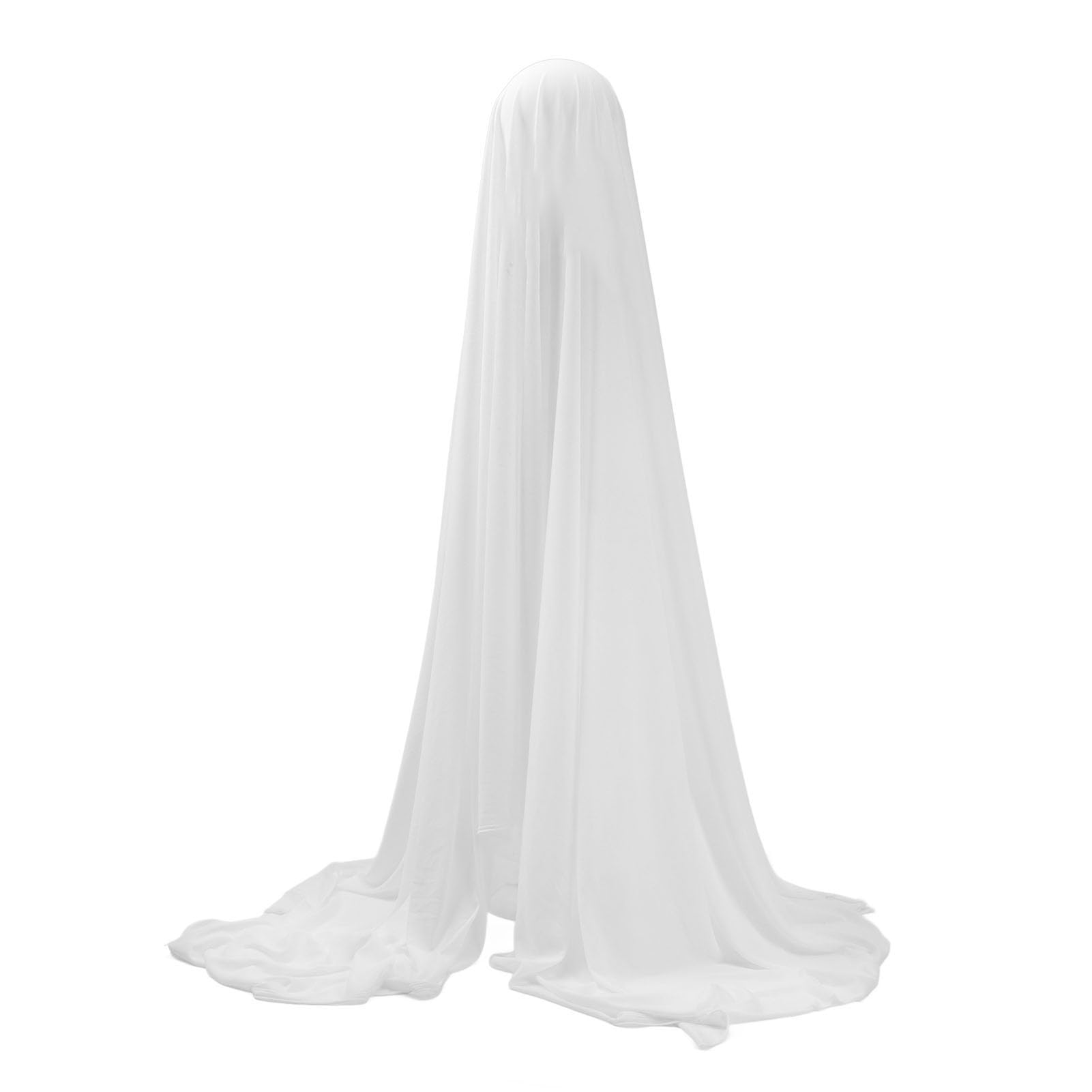 Fantôme lumineux blanc 165 cm grand tissu décoration cour Halloween