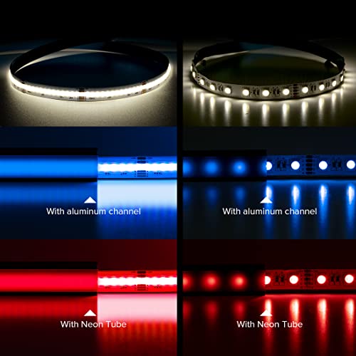 Tira de LED COB FCOB RGBW 9.8FT 896LED/m 12V Kit Controlador Tuya miniatura 2