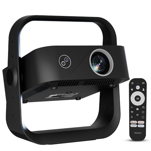 Image of Wzatco Yuva Go Ultra, Google TV Official, Native 1080P Projector, 13000 Lumens, Fully Automatic, Sealed Engine, ARC, Chromecast, Home Cinema, Black