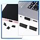 20 Stück 5 Arten USB Schutzkappe Silikon Anti Staub Schutzkappe Staubschutz Stöpsel Anschlussabdeckungen Schwarze Staubschutzkappe für Die Meisten Zubehörteile Mobiltelefone und Tablets