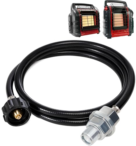BlueStars Upgraded Propane Fuel Filter F273699 with 6FT Hose - Compatible with Mr.Heater Buddy and Big Buddy Heaters with QCC1/Type1 Adapter Connect 5lb - 40lb Propane Tanks by BlueStars - Used condition - CA$23.85
