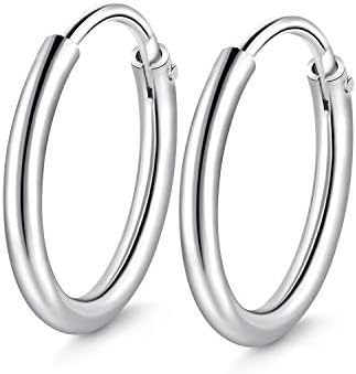 925 Silber Ohrringe Damen Mit Zirkonia – Creolen, Funkelnd, Für Besondere Anlässe