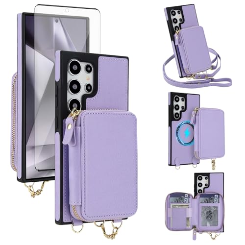 Housse Samsung S23 Ultra style sac à main pour voyager léger grâce à la bandoulière amovible