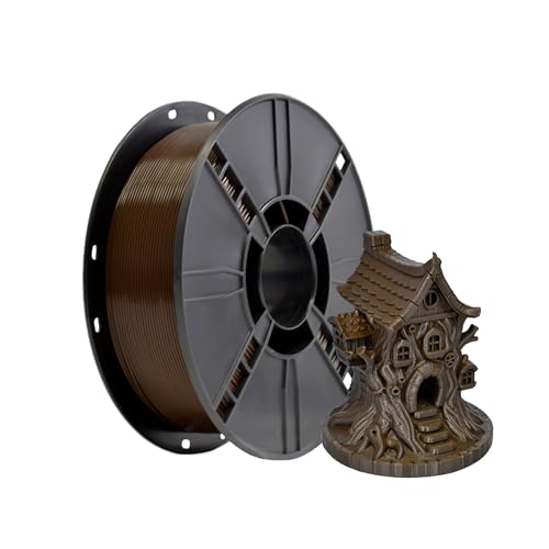 Image of iBOSS PLA Pro Filament 1.75mm Brown 1KG, 3D Printer Filament Dimensional Accuracy + /- 0.02mm, 1kg Cardboard Spool(2.2lbs) 3D Printing Filament Fits for Most FDM 3D Printers