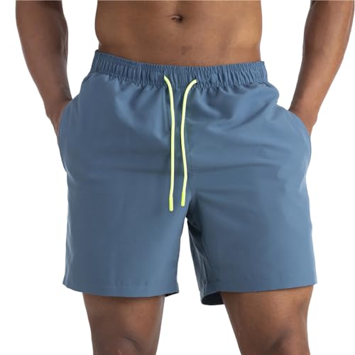 Mens Swim Trunks Quick Dry Swimming Swim Shorts with Pockets Stretch Beach Bathing Suit2