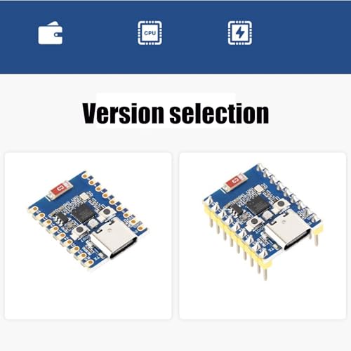 MISUVRSE Force « ESP32c » efficace « Petite carte de développement » Vitesse RISC 96 MHz « Puce 4 mémoire » « Directive » Intégration de fil Radio Projets intégrés Carte développeur dense – vue 5