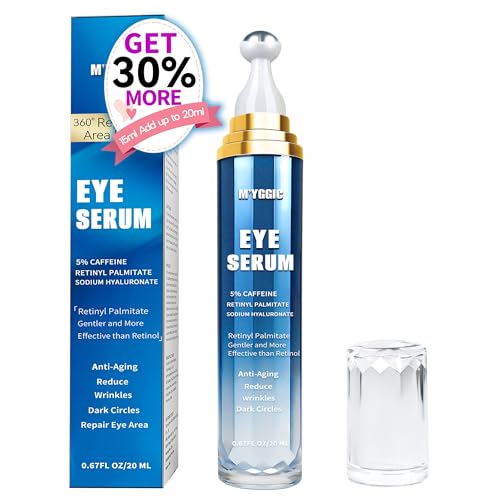 Caffeine Eye Cream for Dark Circles, Pro-Retinol Eye Serum...