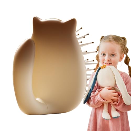 Cepillo de pelo para niños, niñas, cepillo de pelo relajado, cepillo de pelo relajado, peine de aire para desenredar portátil, cepillo antiestático para cabello natural, rizado, recto y seco