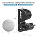 Quavix Magnetic Golf Cart Holder Clip with Adjustable Strap, Secure Golf Accessory for Cart, Aluminum Design Fits 30-70 Ring Gauge, Stable Holder for Golf Course Use (Black)