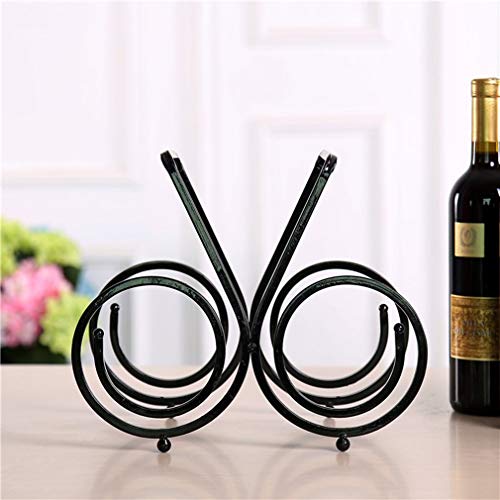 Soporte para botellas de vino para 3 unidades metálico miniatura 6