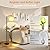 2024 LED Floor Lamps for Living Room, 12W 1200LM Modern Arc Floor Lamp with Remote & Adjustable Linen Lampshade, 12 Color Temperature Stepless Dimmable Tall Standing Lamp for Bedroom Office Reading
