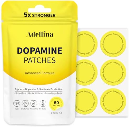 Dopamine Patches Extra Strength 60 Count: Mood Boost Patches for ...