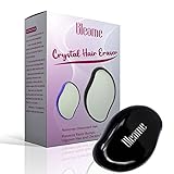 Bleame Crystal Hair Remover, Crystal Hair Eraser, Hair Removal Stone, Fast & Easy Crystal Hair Removal and Painless Exfoliation Hair Removal Tool for Men And Women (Black)