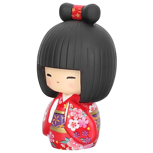 ULTECHNOVO 着物 デスクトップアクセサリ コレクターフィギュア デスクトップガールl 女の子の心 付属品 インテリア 銅像 赤ちゃん 樹脂