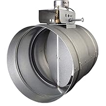 Broan MD10TU Motorized Universal Make-Up Air Damper with Pressure Sensor Kit, 10"