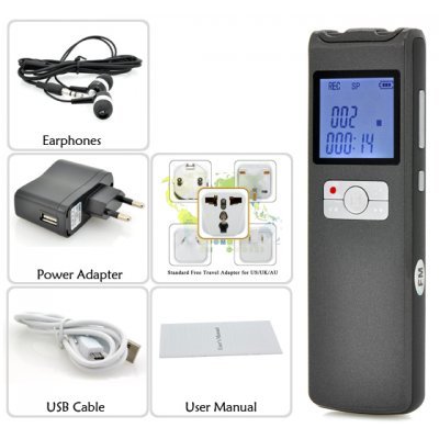 Shopinnov - Micro registratore micro spia, 8 Gb