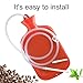 Enema Bag Kit with 5ft Hose Coffee Enemas at Home Water Shower Douche Colon Detox Cleanse Kit with Tubing, Tips, Clamp and Hook (RED, 2 L)