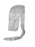 Dream Silky Satin Deluxe Luxury Stretch Bandana Durag Grey