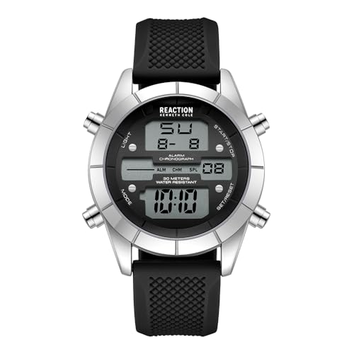 Kenneth Cole REACTION Digital Watch, BLACK, DIGITAL (B0C4Z1WPV9) Amazon Price History, Amazon Price Tracker