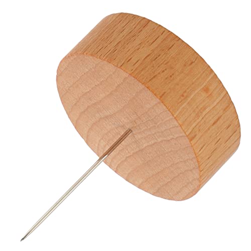 CIYODO Single Needle Doll Stands Wooden Clay Figure Base for Display and Storage