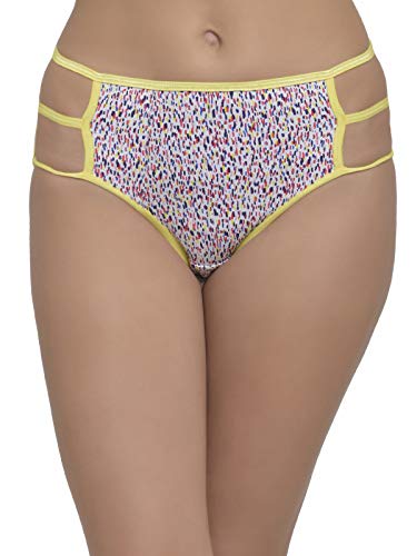 Image of Clovia Women's Mid Waist Animal Print Hipster Panty with Cut-Out Sides