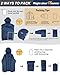 Outdoor Ventures Leichte Steppjacke Herren Übergangsjacke Packbare Puffer Jacke Winterjacke für Männer Zum Ski Wandern Reisen Navy Blau L