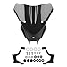 WORLDMOTOP Motorcycle Windscreen Windshield Replacement for Honda CB750 Hornet 2025 PC Windscreen Double Bubble (Black)