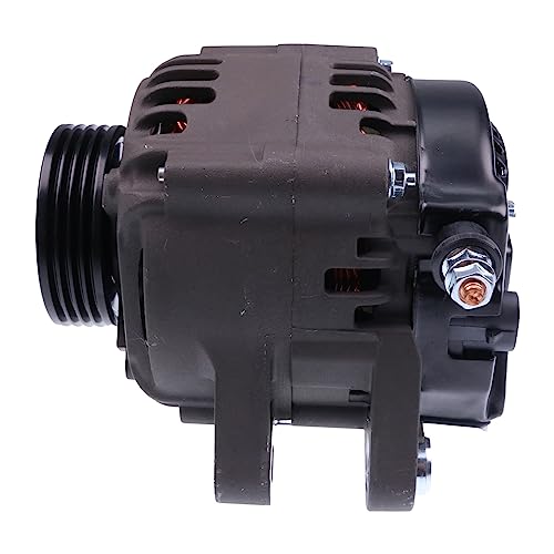 Image of HOLDWELL 12V Alternator 8M0057693 8M0062515 8M0065239 compatible with Mercury Marine Outboards 150 H.P 2012-On 4-Groove Pulley 64mm OD