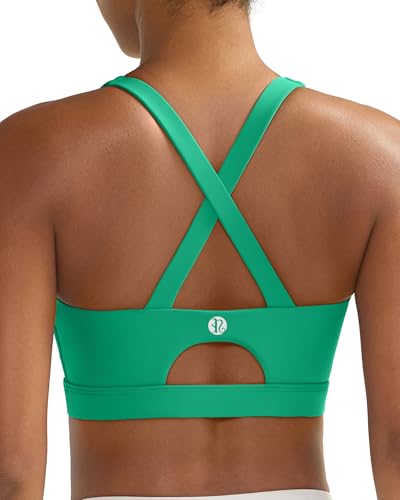 Image of RUNNING GIRL Sports Bra for Women High Support,Molded Cup Strappy Running Sports Bras with Sewn in Pads