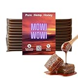 MOWI WOWI Hemp Honey Straws - 100% USA Pure, Raw, Unfiltered Honey - Infused with Hemp Oil, Non-GMO - Pack of 10
