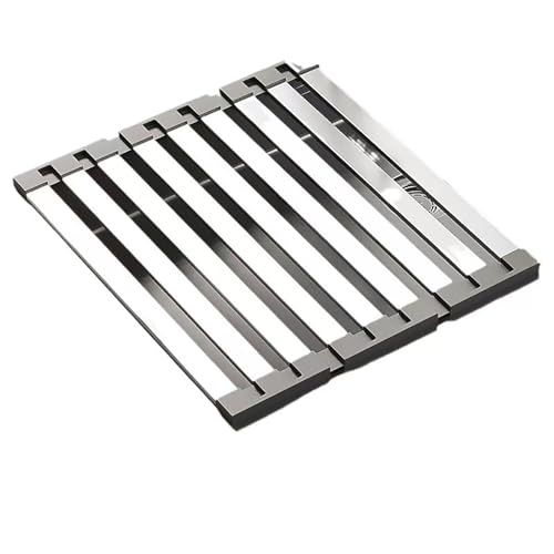 Escurridor de platos enrollable para fregadero, cesta coladora, escurridor de fregadero enrollable para cocina, escurridor de platos portátil, escurridor de platos plegable 35