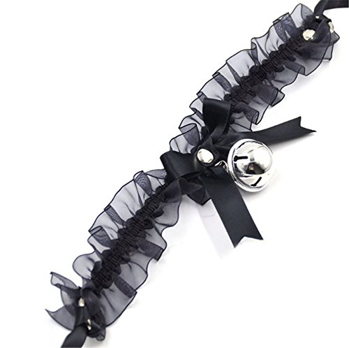 Ziper Handmade Retro Punk Gothic Lace Bell Collar Bowknot Bow Ribbon Choker Necklace Choker Necklace Goth #TOP1