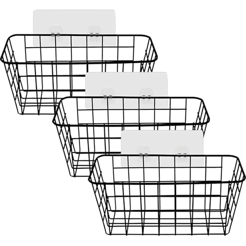 Zosenyer 3 Piezas Estanteria Baño sin Taladro, Soporte de Estante Ducha con 6 Ganchos, Estante Rinconera Ducha Organizador para Almacenamiento Champú, Gel Ducha, Jabonera, Bathroom, Estantería, Negro