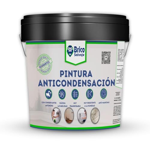 BRICOSALVAJE Vernice Anti-Condensa Bianco Opaco 0,75L