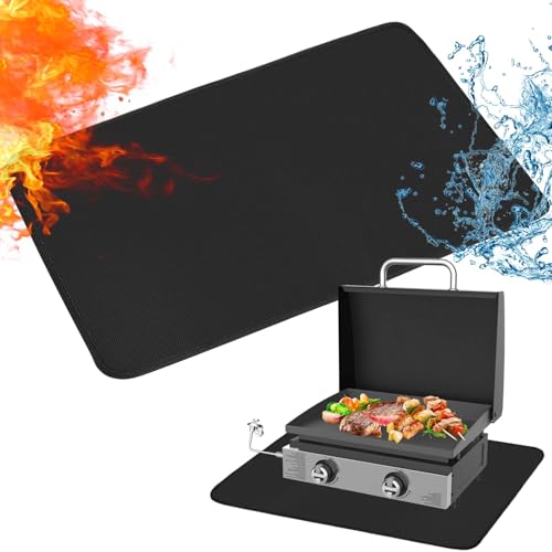 Comparison: Best Oil For Outdoor Griddle 5 Heat Resistant Grill Mats for Outdoor Grill Compatible with Blackstone 17 & 22 Inch Griddle to Protect Your Prep Table and Outdoor Grill Table, Fire Proof & Water Proof & Oil Proof BBQ Mat