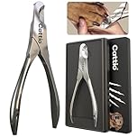 Cattio Heavy Duty Dog Nail Clippers - All Steel Material, Built-in Spring, Professional for All Dogs Cats with Thick Toena