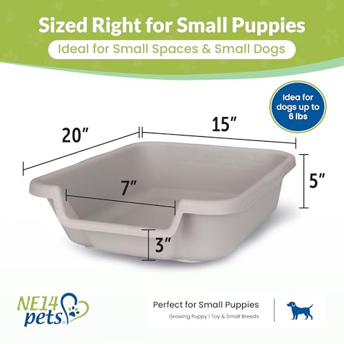 Arenero Gris Pequeño para Perros hasta 6 lbs miniatura 5