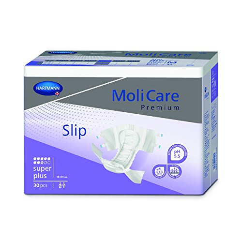 Molicare Super-Plus Briefs with Curly Fiber, Large, 30 Pack