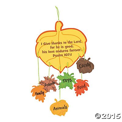 Foam Thankful Leaves Mobile Craft Kit - Makes 12