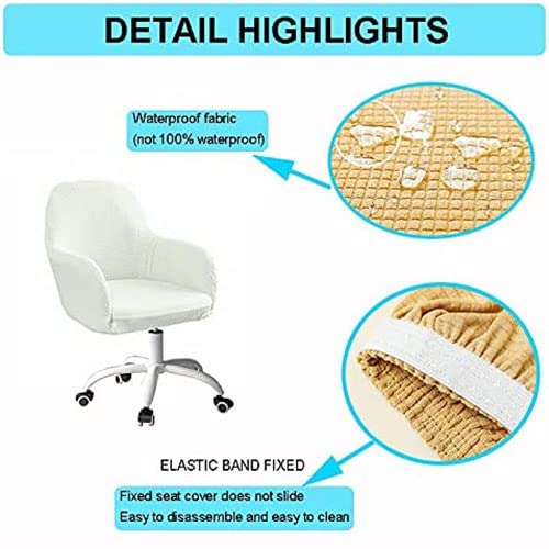 Fz Future Dining Chair Covers Slipcovers With Wingback Arms Set Of 2/4, Kitchen Dining Room Chair Cover Modern Armrest Counter Height Bar Stools Covers Wing Back Chair Protector,Orange,2Pcs #TOP4